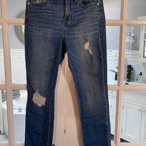 Madewell high rise slim boy jean